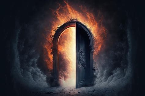 Portal Al Cielo Y Al Infierno En La Mente Idea Para Un Tema Religioso