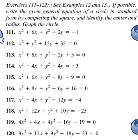 Equation Of A Circle Standard Form Worksheet Mastering The Fundamentals