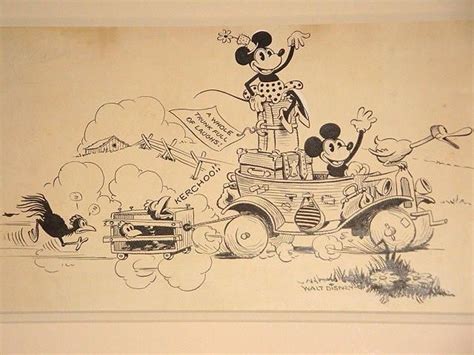 Mickey Mouse Publicity Drawing In Johnny C S Disney Art