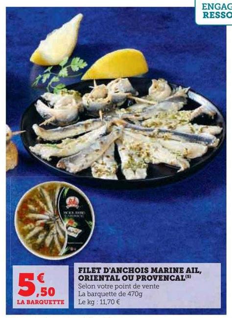 Promo Filet D Anchois Marine Ail Oriental Ou Proven Al Chez Hyper U