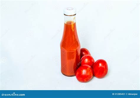 A Bottle Of Tomato Sauce Stock Image Image Of Banner 31285451