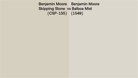 Benjamin Moore Skipping Stone Vs Balboa Mist Side By Side Comparison