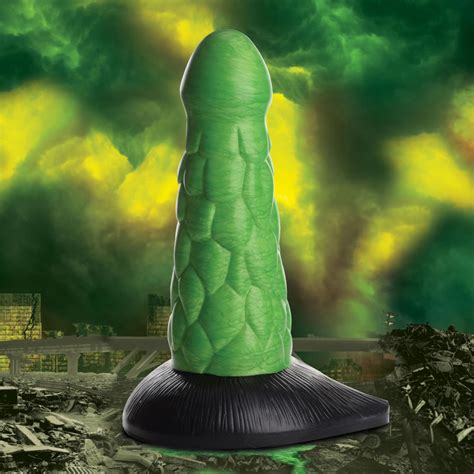 Radioaktives Schuppiges Reptil Dicker Silikon Dildo 65 95 Libidex Eu