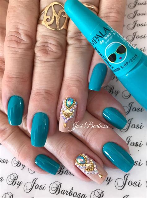 32 Modelos de unhas maravilhosas decoradas jóias