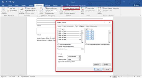 Microsoft Word Create List Of Figures Chart Hromlifestyle