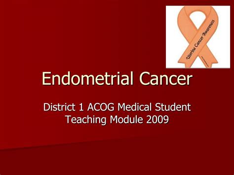 Ppt Endometrial Cancer Powerpoint Presentation Free Download Id4345604