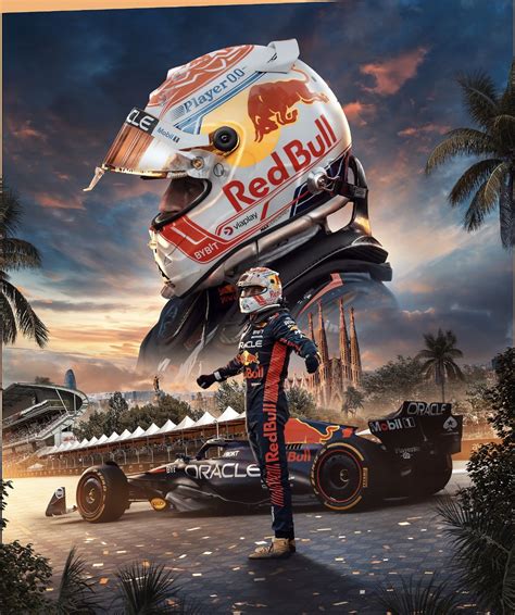 Plakat Max Verstappen Formula F Red Bull Auto X Cm Phu