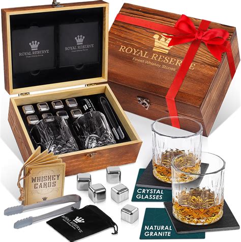 Whisky Geschenkset Whiskey Gl Ser Steine Eiszange Untersetzer