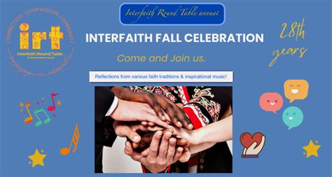 Annual Interfaith Fall Celebration Interfaith Round Table Of Washtenaw County