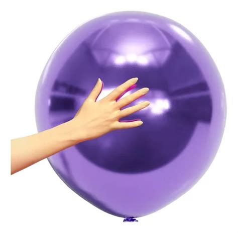 Globos Cromados Latex Plg Aire O Helio Gruesos Jumbo Mercadolibre