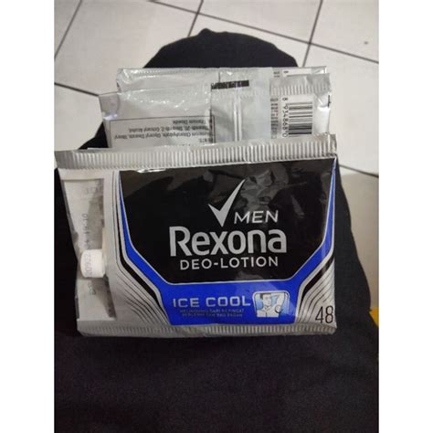 Jual Rexona Deo Lotion Ice Cool For Men 1renceng Isi 12 Shopee