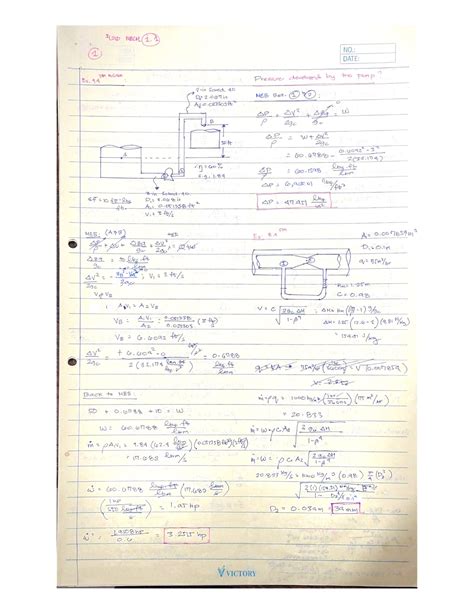 Solution Fluid Mechanics Solved Example Problems From Mccabe Unit