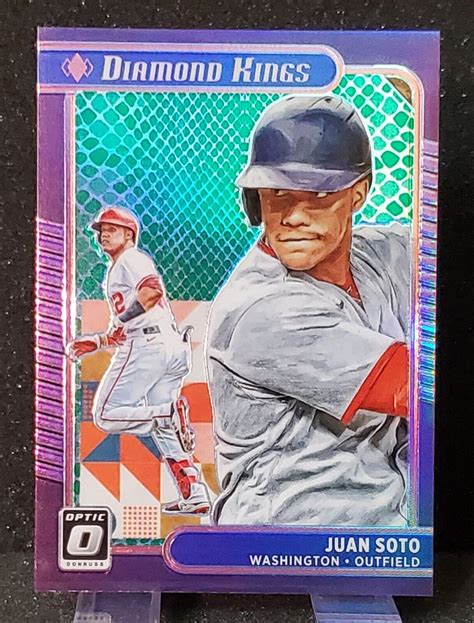 Juan Soto 2021 Panini Donruss Optic Diamond Kings 20 Green Dragon