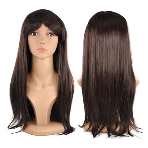 Womens Ladies Long 19 Straight Wig Fancy Dress Cosplay Wigs Pop Party