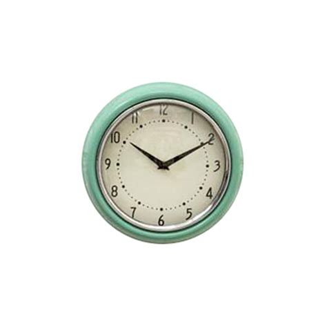 Retro Modern Wall Clock in Green | Dot & Bo