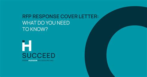 How To Write An Rfp Response Cover Letter Hudson Succeed