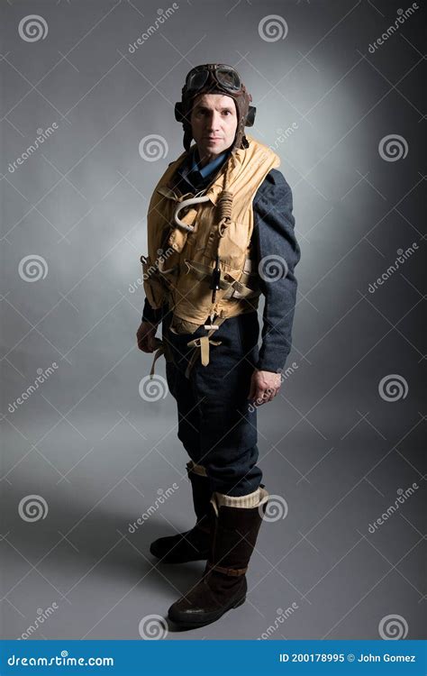 Uniform of WW2 RAF Bomber Pilot / Air Crew Member. Stock Image - Image ...