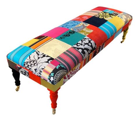 The Haddon Stool Eclectic Upholstered Benches By Squint Limited