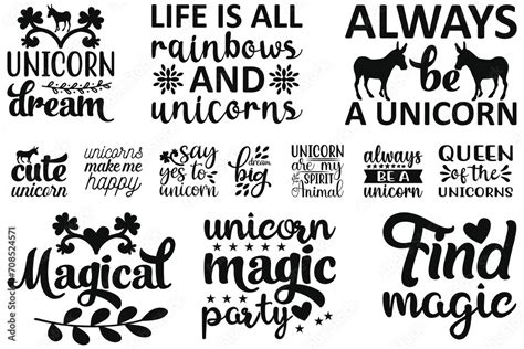 Unicorn Quotes Svg Cut Files Designs Bundle Unicorn Quotes Svg Cut Files Unicorn Saying T