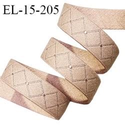 Elastique 15 Mm Lingerie Haut De Gamme Couleur Marron Clair Praline