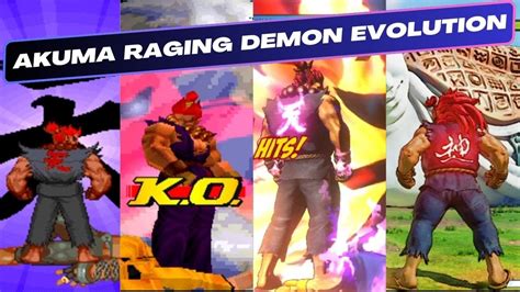 Akuma Raging Demon Evolution Street Fighter Alpha To Street Fighter V