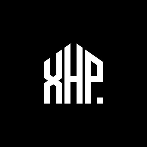 XHP letter logo design on BLACK background. XHP creative initials ...