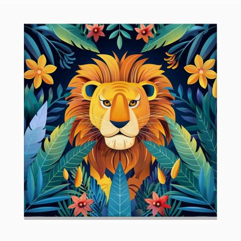 Jungle Sentinel 3 Canvas Print By Fomo Creative Fy