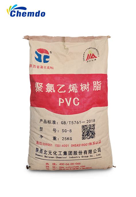 White Beiyuan Chemical China Polyvinyl Chloride SG 8 PVC Resin PVC