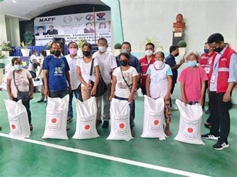 Japan Donates Rice To Typhoon Affected Families In Bohol And Cebu