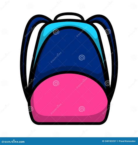 School Rucksack Icon Stock Vector Illustration Of Backpack