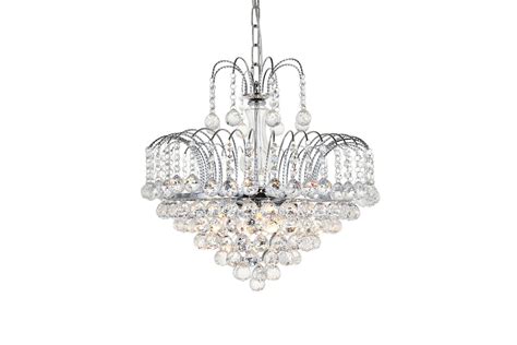 A1A9 Elegant Clear K9 Crystal Chandelier Raindrop 6 Light Ceiling Light