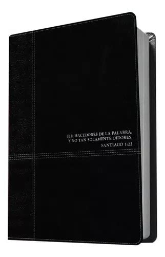 Biblia De Estudio Diario Vivir Rvr Tapa Cuero Negro Env O Gratis