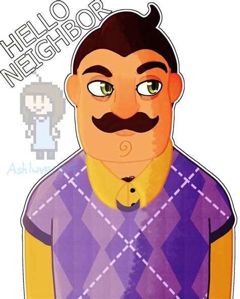 Hello Neighbor: Neighbor by ashluver34-art on DeviantArt