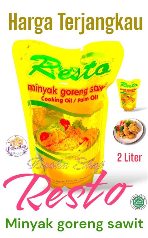 Minyak Goreng Murah Resto Liter Liter Lazada Indonesia