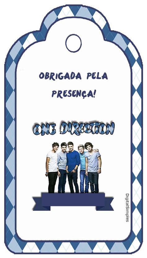 Kit De Aniversário Digital Tema One Direction Para Imprimir Festa Do One Direction Convites