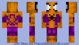 Orange & Purple Spiderman Suit Minecraft Skin