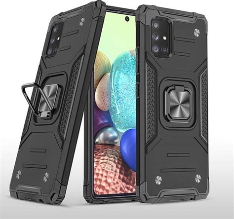 Samsung A Hoesje Heavy Duty Armor Hoesje Zwart Galaxy A G