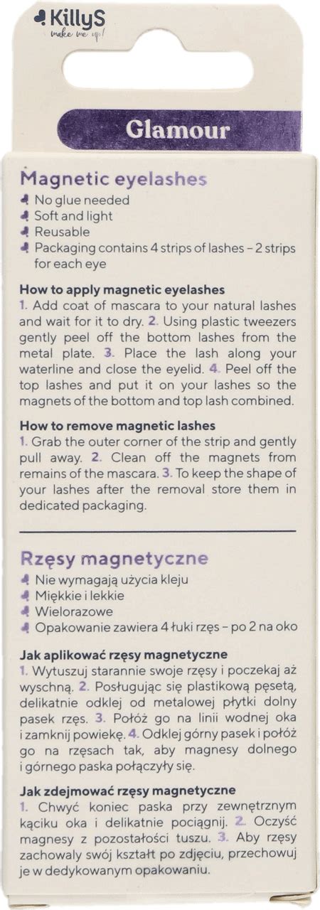 KILLYS Make Me Up rzęsy magnetyczne Natural Effect Glamour Effect