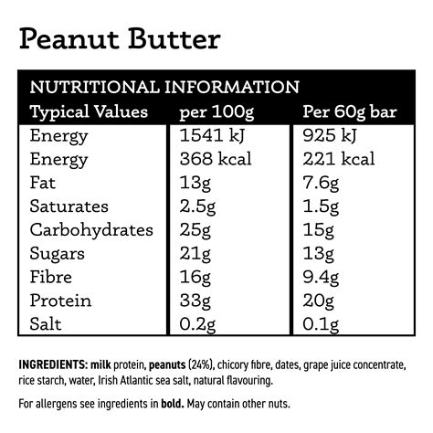 Peanut Butter Natural Protein Bar Made In Ireland All Real Nutrition