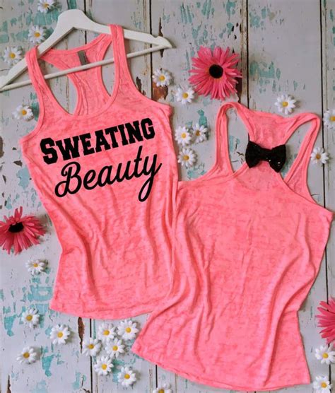 Etsy Sweating Beauty Burnout Tank Top Gym Tank Workout Shirt Fitness