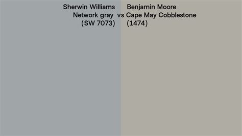 Sherwin Williams Network Gray Sw 7073 Vs Benjamin Moore Cape May