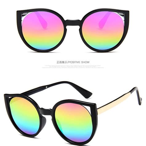 Buy Leonlion 2019 Cat Eye Sunglasses Women Vintage Metal Reflective