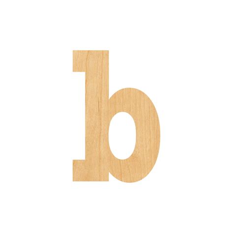 Lowercase Letter B Laser Cut Out Wood Shape Craft Supply Etsy