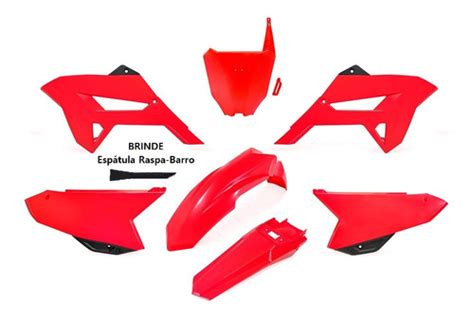 Kit Pl Stico Crf F Biker Carenagens Motocross Brinde