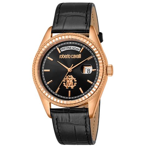 Roberto Cavalli Classic Quartz Black Dial Men's Watch RC5G091L0035 ...