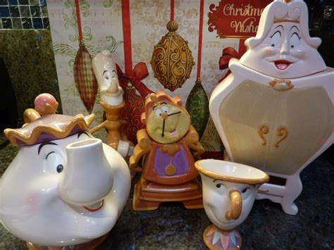 Beauty and The Beast Disney Tea Set 10th Anniversary Edition