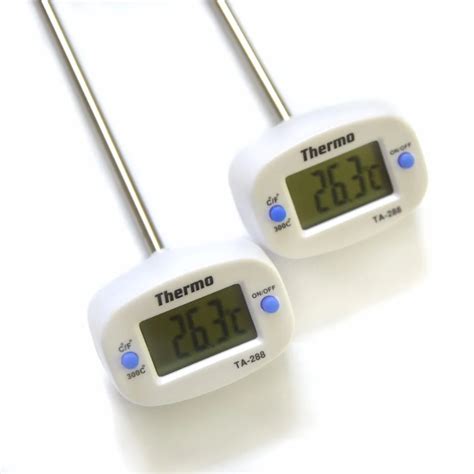 1pc Ta288 Temperature Measurement Tool Digital Lcd Probe Angle Adjustment Thermometer Kitchen