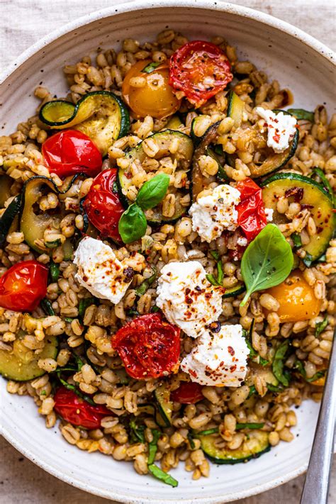 Barley Salad With Summer Vegetables Lazy Cat Kitchen