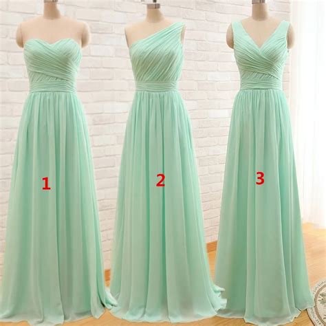 Aliexpress Buy 2016 Long Cheap Mint Green Bridesmaid Dresses