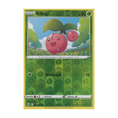 Kikugi 011 159 REVERSE HOLO Zenit der Könige Pokemon Karte kaufen